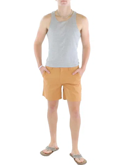 And Now This Mens Chino Mid-rise Khaki Shorts In Beige