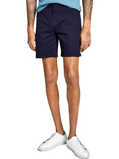 And Now This Mens Chino Mid-rise Khaki Shorts In Blue