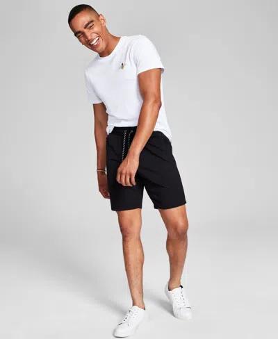 And Now This Mens Classic Fit French Terry Shorts In Black