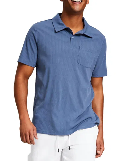 And Now This Mens Collar Short Sleeve Polo In Blue