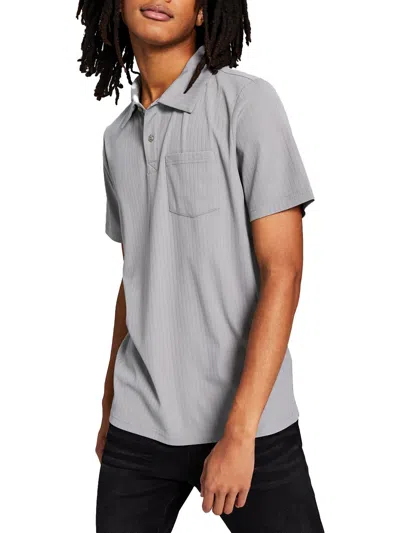 And Now This Mens Collar Short Sleeve Polo In Gray