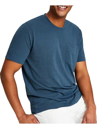 And Now This Mens Crewneck Pocket T-shirt In Blue