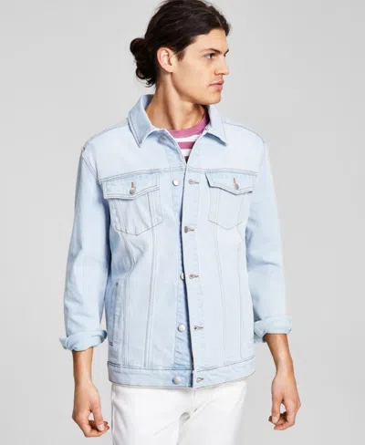 And Now This Mens Denim Trucker Jacket In Blue
