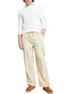 AND NOW THIS MENS DRAWSTRING HEM HIGH RISE CARGO PANTS