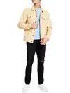 AND NOW THIS MENS FAUX SUEDE LIGHTWEIGHT TRUCKER JACKET