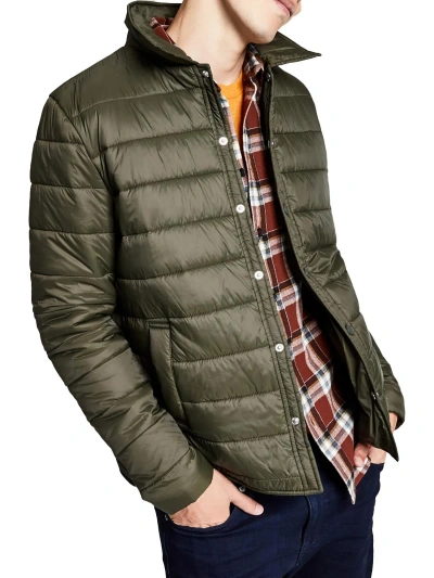 And Now This Mens Lightweight Quilted Puffer Jacket In Green