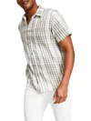 AND NOW THIS MENS PLAID WOVEN BUTTON-DOWN SHIRT
