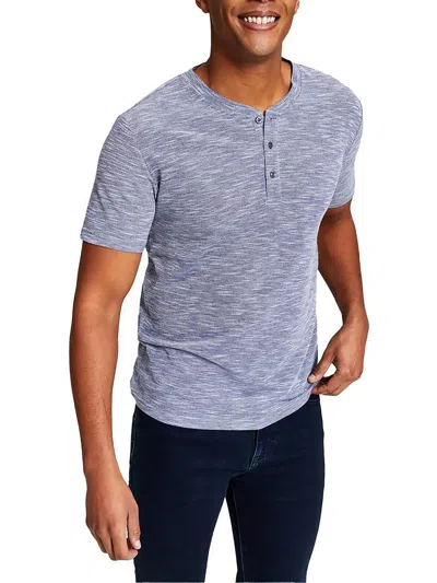 And Now This Mens Slub Knit Polo In Blue