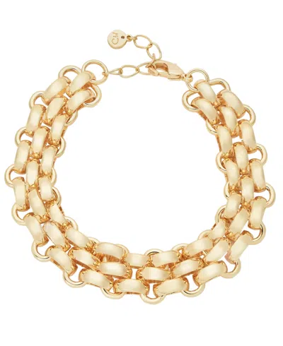 And Now This Multi Row Link Bracelet In Gold
