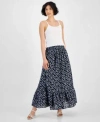 AND NOW THIS NOW THIS SWEATER TANK TOP RUFFLED MAXI SKIRT