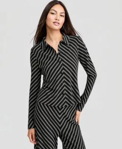 And Now This Now This Womens Collared Cardigan Macys Exclusive In Black