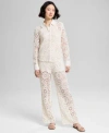 And Now This Now This Womens Crochet Woven Blouse Pants Exclusively At Macys In Silk