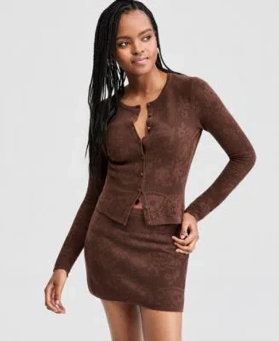 And Now This Now This Womens Crocheted Cardigan Macys Exclusive