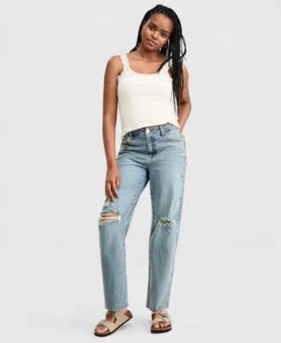And Now This Now This Womens Ripped Studded Jeans Macys Exclusive In Blue