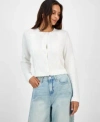 And Now This Women's Soutache-trim Cropped Cardigan, Macy's Exclusive In White
