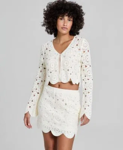 And Now This Now This Womens V Neck Long Sleeve Cardigan Macys Exclusive In Multi