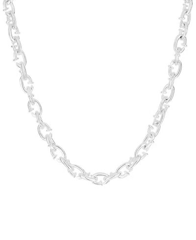 And Now This Open Link Chain Necklace In Gray