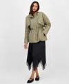 And Now This Petite Cutwork Quilted Jacket, Macy's Exclusive In Green