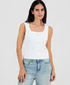 And Now This Petite Embellished Pearl-cluster Tank Top, Macy's Exclusive In White
