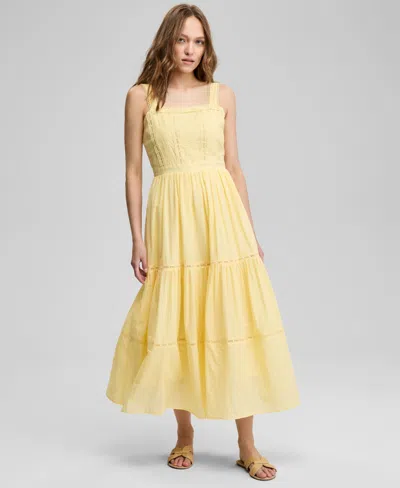 AND NOW THIS PETITE EMBROIDERED SLEEVELESS TIERED MAXI DRESS, EXCLUSIVELY AT MACY'S