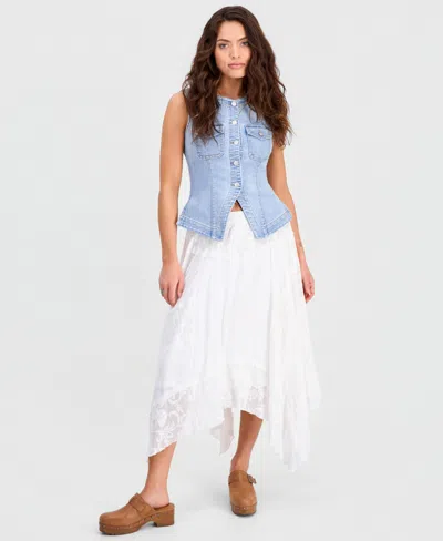 And Now This Petite Lace Maxi Skirt, Macy's Exclusive In White