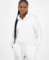 And Now This Petite Quarter-zip Long Sleeve Top, Macy's Exclusive In White