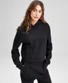And Now This Petite Quilted Lounge Sweatshirt, Macy's Exclusive In Black