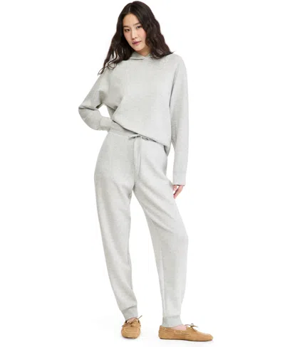 And Now This Petite Ribbed Relaxed Fit Joggers, Macy's Exclusive In White
