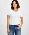And Now This Women's Boat-neck Layering Long-sleeve Top, Exclusively At Macy's In White