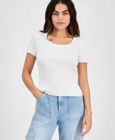 AND NOW THIS PETITE SHORT-SLEEVE SWEATER, EXCLUSIVELY AT MACY'S
