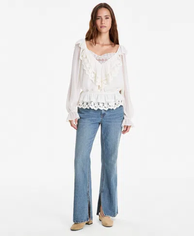 And Now This Petite Side Slit Bootcut High-waisted Jeans, Macy's Exclusive In Kailu