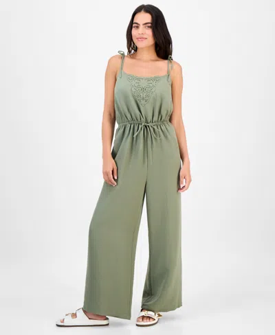 And Now This Petite Sleeveless Cinch-waist Jumpsuit, Exclusively At Macy's