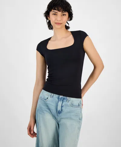 And Now This Petite Square-neck Cap-sleeve Top, Exclusively At Macy's