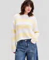 And Now This Petite Striped Crewneck Pull-on Sweater, Macy's Exclusive In Multi