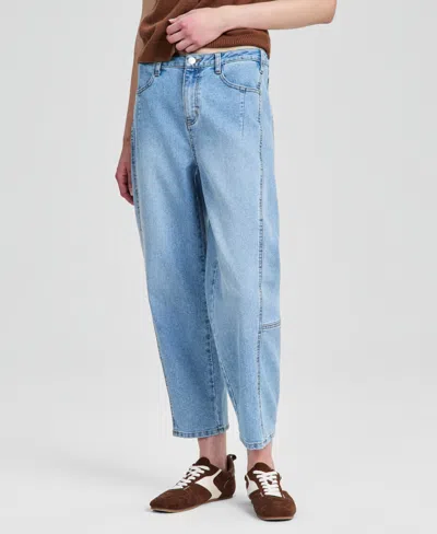 And Now This Petite The Barrel Jeans, Macy's Exclusive In Blue