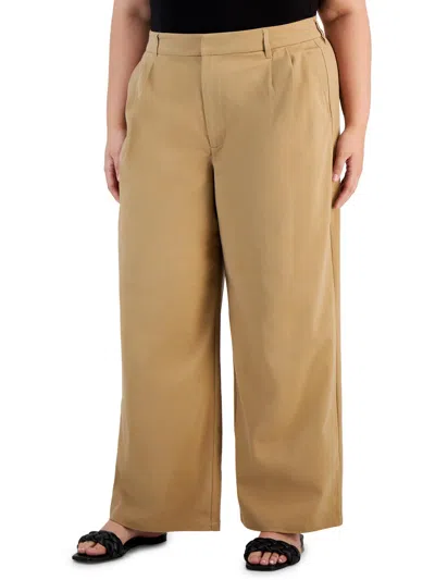 And Now This Plus Womens High Rise Work Wear Dress Pants In Multi