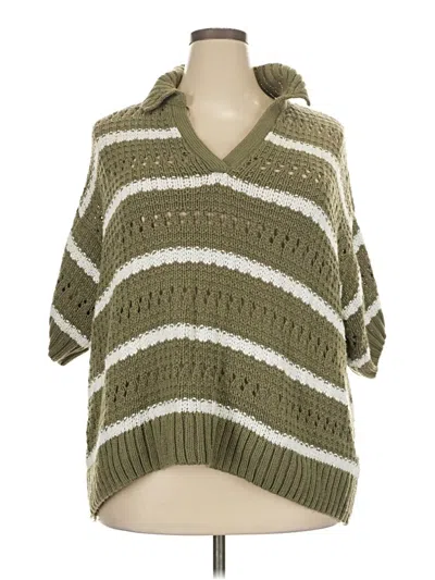 Pre-owned And Now This Poncho In Green