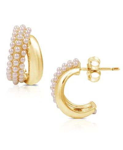 And Now This Post C Hoop Earring In Gold