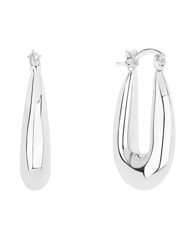 And Now This Puff Click Top Hoop Earrings In Metallic