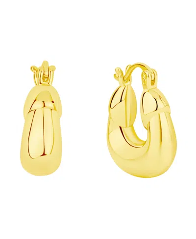 And Now This Puff Click Top Hoop Earrings In Gold