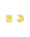 And Now This Puff Double Row Hoop Earrings In Gold