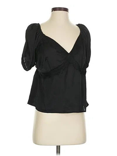Pre-owned And Now This Short Sleeve Blouse In Black