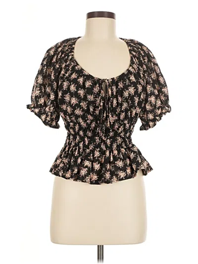 Pre-owned And Now This Short Sleeve Blouse In Brown