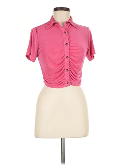 Pre-owned And Now This Short Sleeve Blouse In Pink