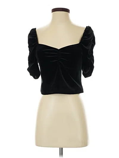 Pre-owned And Now This Short Sleeve Top Black Sweetheart Neckline Tops