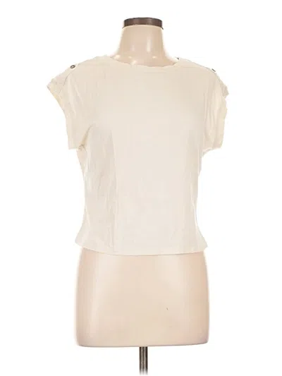 Pre-owned And Now This Short Sleeve Top Ivory Keyhole Neckline Tops