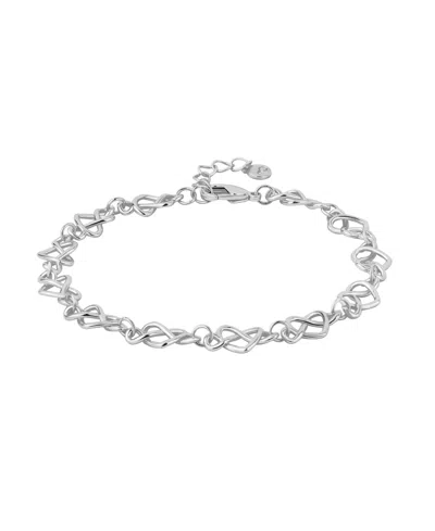 And Now This Silver And Gold Infinity Heart Link Bracelet