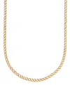 And Now This Silver, Gold Plated Brass Chain Necklace In Gold