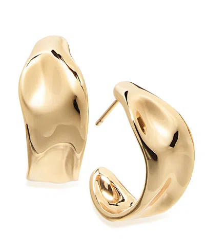 And Now This Silver, Gold Plated Brass Hoop Earring