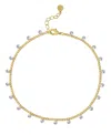 And Now This Silver Plated And 18k Gold Plated Ball Anklet